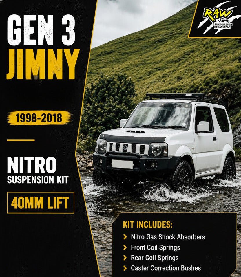 RAW Nitro Suzuki Jimny JB43 3-Door Full Suspension Kit 40MM Lift